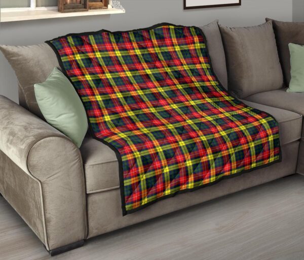 Tartanclans Premium Quilt, Buchanan Modern Tartan Quilt - Image 6