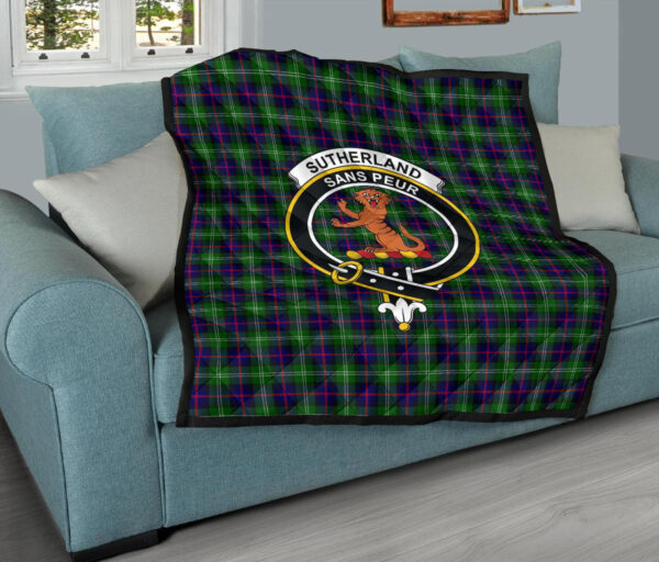 Tartanclans Premium Quilt, Sutherland Modern Tartan Quilt - Image 9