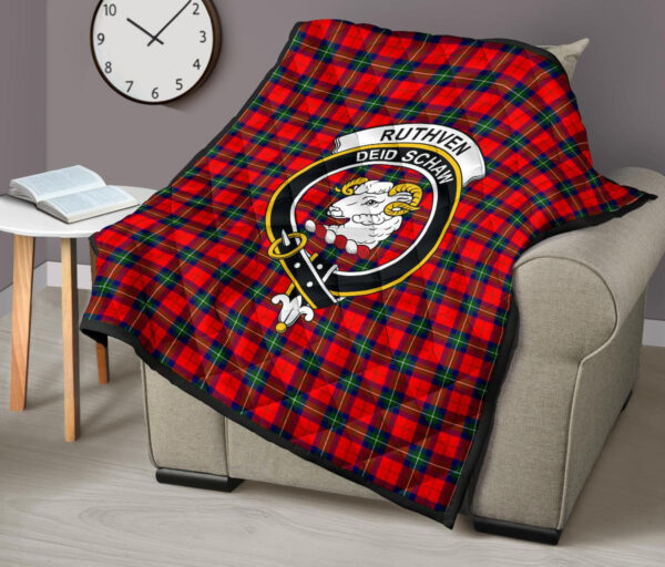 Tartanclans Premium Quilt, Ruthven Modern Tartan Quilt - Image 7