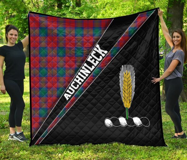 Tartanclans Auchinleck Premium Quilt, Auchinleck Clan Cross Style, aC