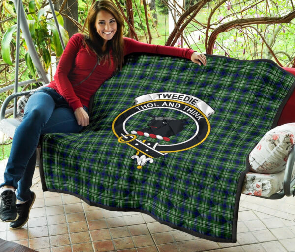 Tartanclans Premium Quilt, Tweedside District Tartan Quilt - Image 3