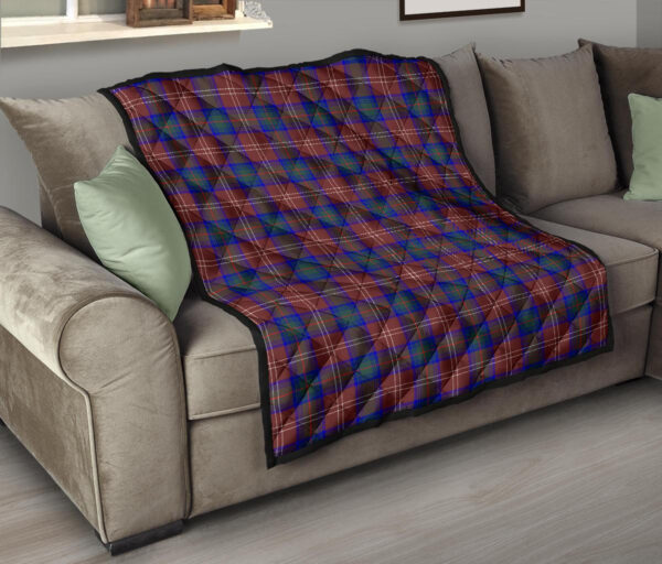 Tartanclans Premium Quilt, Chisholm Hunting Modern Tartan Quilt - Image 6