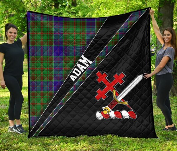 Tartanclans Adam Premium Quilt, Adam Clan Cross Style, aC