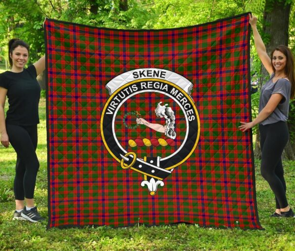 Tartanclans Premium Quilt, Skene Modern Tartan Quilt