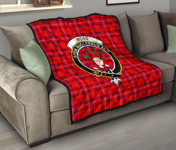 Tartanclans Premium Quilt, Rose Modern Tartan Quilt - Image 6