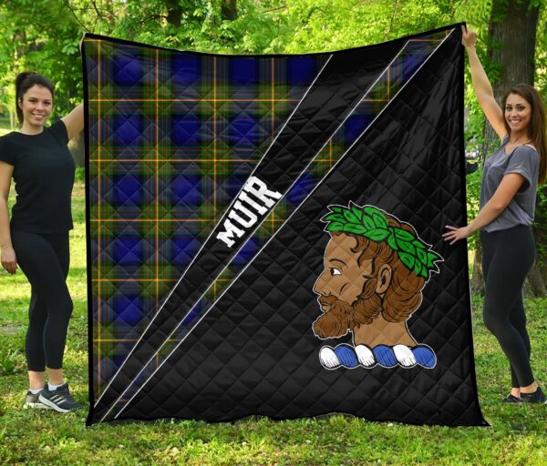 Tartanclans Muir Premium Quilt, Muir Clan Cross Style, aC