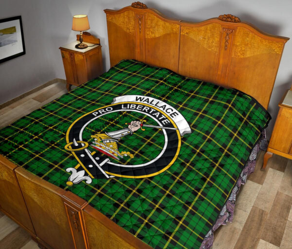 Tartanclans Premium Quilt, Wallace Hunting, Green Tartan Quilt - Image 10