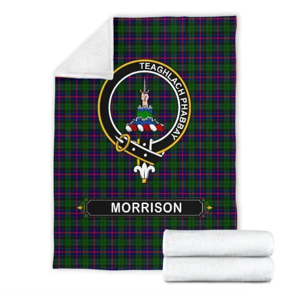 Morrison Crest Tartan Blanket, 3 Sizes