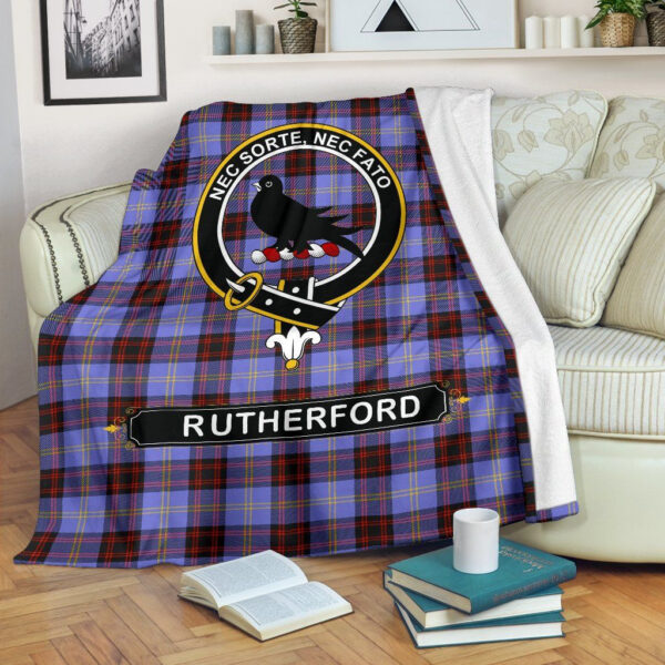 Rutherford Crest Tartan Blanket, 3 Sizes - Image 2