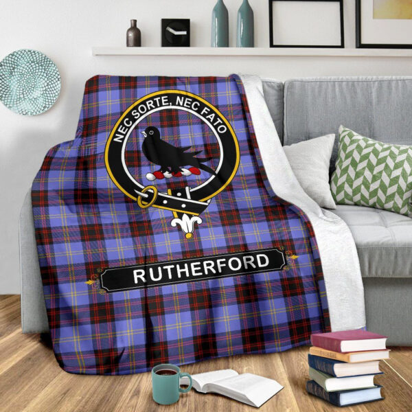 Rutherford Crest Tartan Blanket, 3 Sizes - Image 4