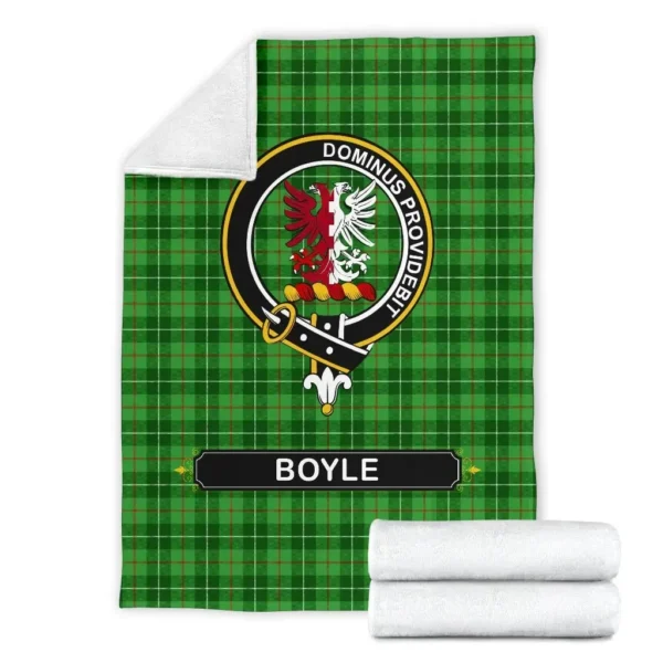 Boyle Crest Tartan Blanket, 3 Sizes