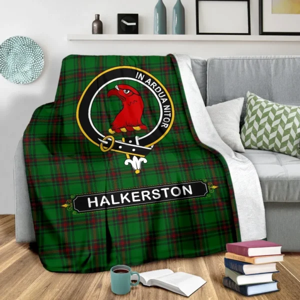 Halkerston Crest Tartan Blanket, 3 Sizes - Image 3