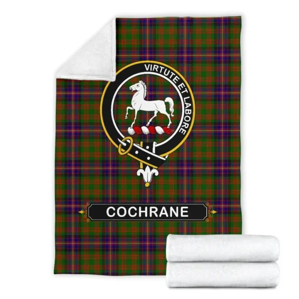 Cochrane Crest Tartan Blanket, 3 Sizes