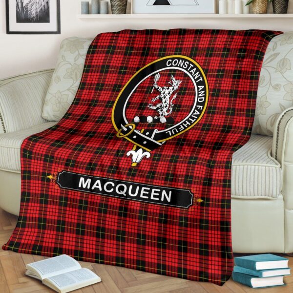 MacQueen Crest Tartan Blanket, 3 Sizes - Image 3