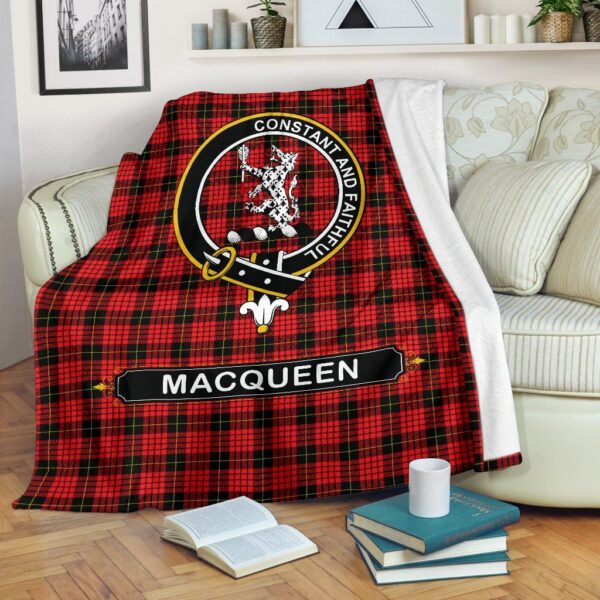 MacQueen Crest Tartan Blanket, 3 Sizes - Image 2