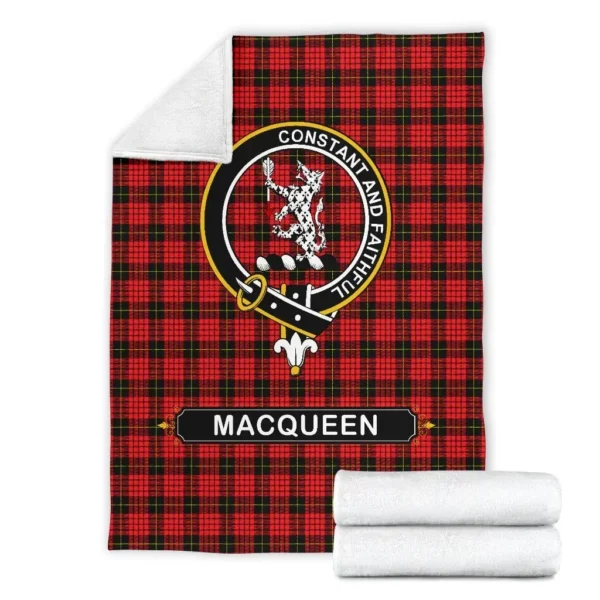 MacQueen Crest Tartan Blanket, 3 Sizes