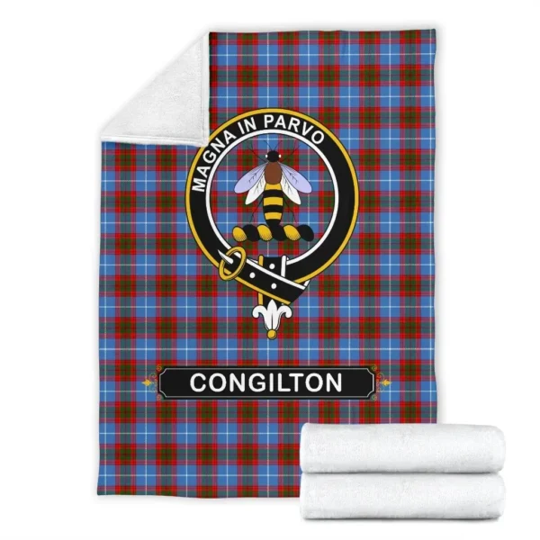 Congilton Crest Tartan Blanket, 3 Sizes