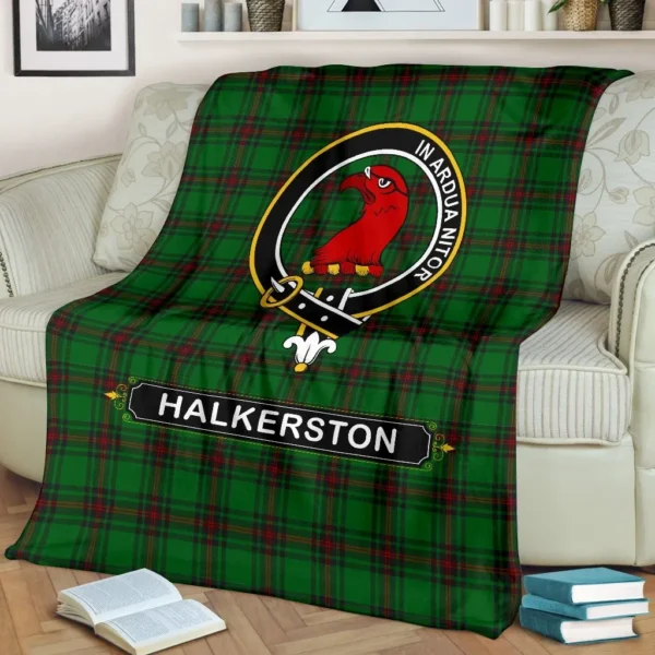 Halkerston Crest Tartan Blanket, 3 Sizes - Image 2