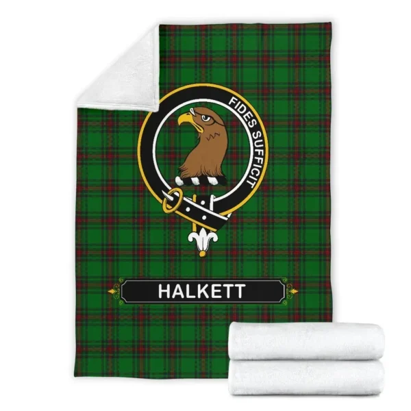 Halkett Crest Tartan Blanket, 3 Sizes