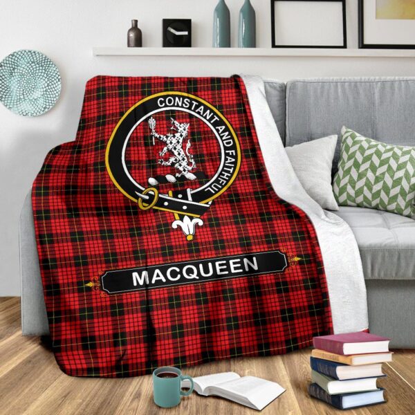 MacQueen Crest Tartan Blanket, 3 Sizes - Image 4