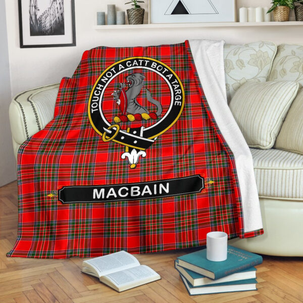 MacBain Crest Tartan Blanket, 3 Sizes - Image 2