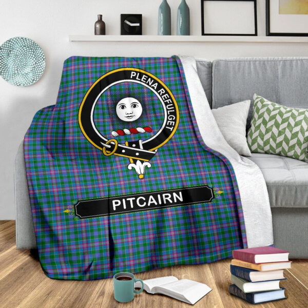 Pitcairn Crest Tartan Blanket, 3 Sizes - Image 4