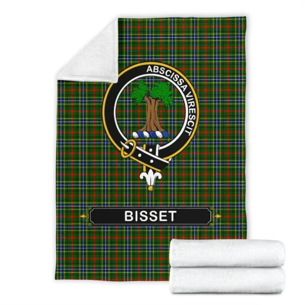 Bisset Crest Tartan Blanket, 3 Sizes