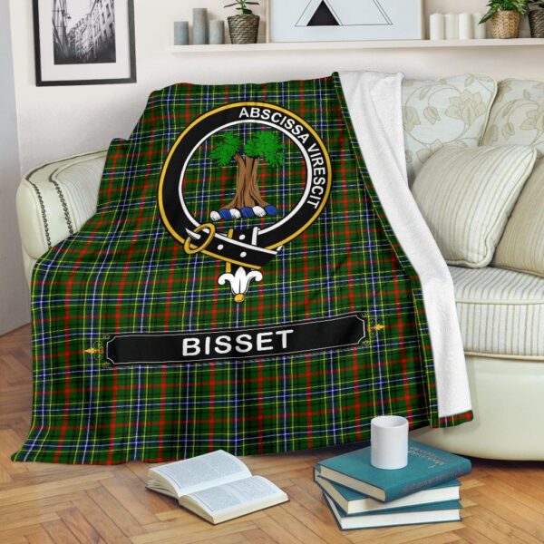 Bisset Crest Tartan Blanket, 3 Sizes - Image 2