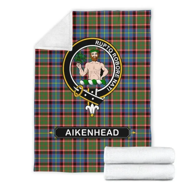 Aikenhead Crest Tartan Blanket, 3 Sizes