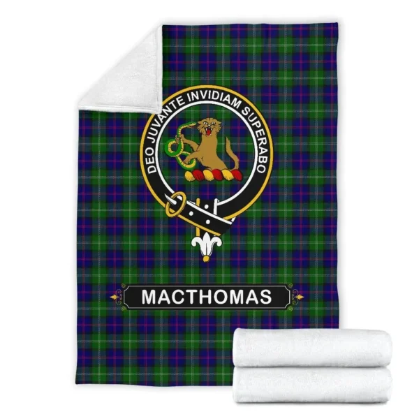 MacThomas Crest Tartan Blanket, 3 Sizes