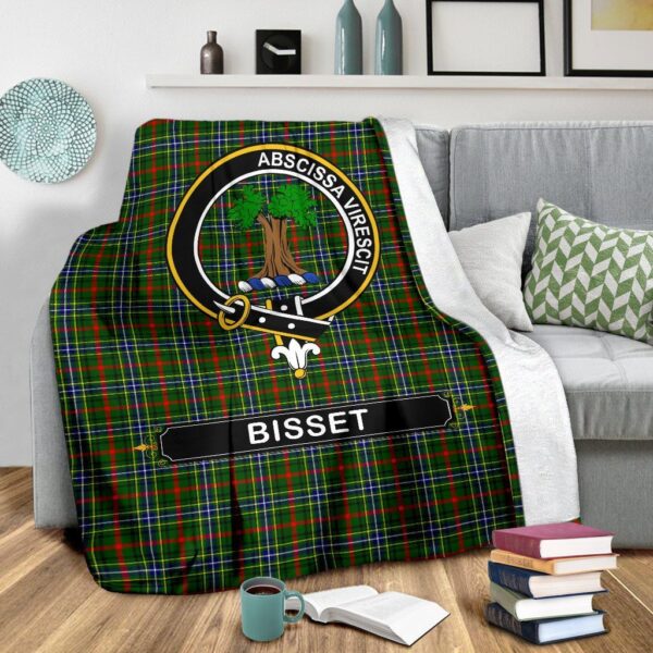 Bisset Crest Tartan Blanket, 3 Sizes - Image 4