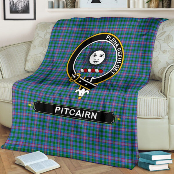 Pitcairn Crest Tartan Blanket, 3 Sizes - Image 3