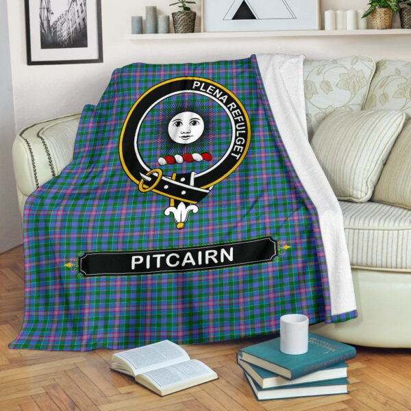 Pitcairn Crest Tartan Blanket, 3 Sizes - Image 2