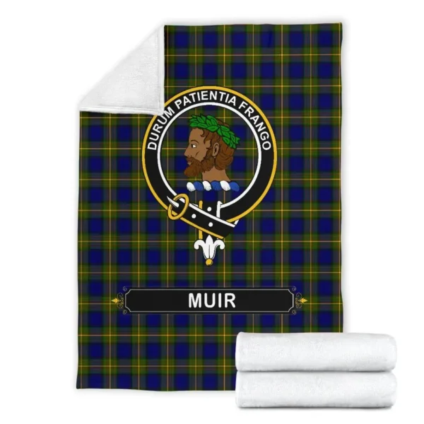 Muir Crest Tartan Blanket, 3 Sizes