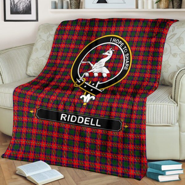 Riddell Crest Tartan Blanket, 3 Sizes - Image 3