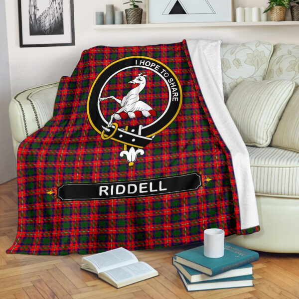 Riddell Crest Tartan Blanket, 3 Sizes - Image 2