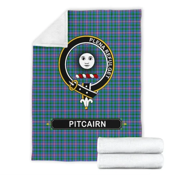 Pitcairn Crest Tartan Blanket, 3 Sizes