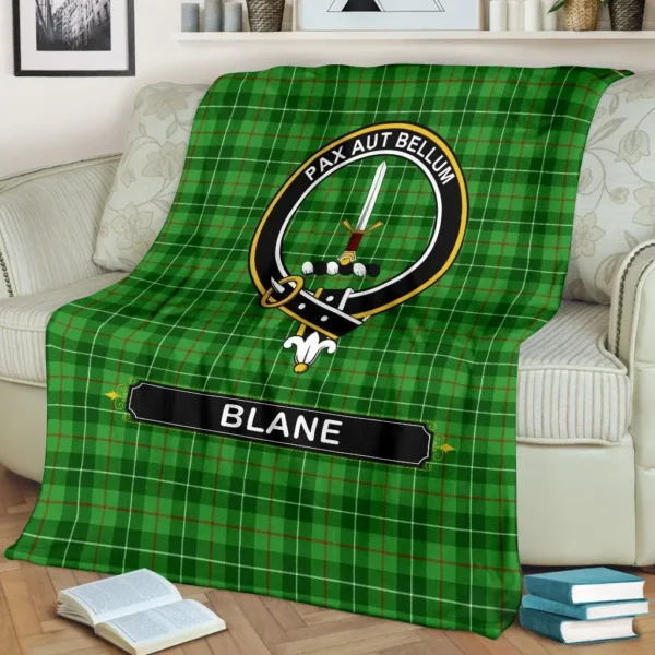 Blane Crest Tartan Blanket, 3 Sizes - Image 3