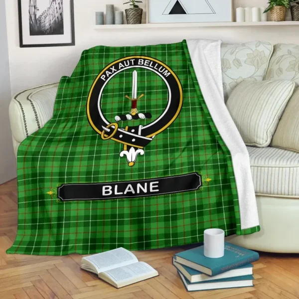 Blane Crest Tartan Blanket, 3 Sizes - Image 2