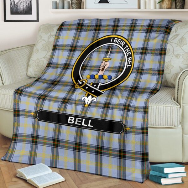 Bell Crest Tartan Blanket, 3 Sizes - Image 3