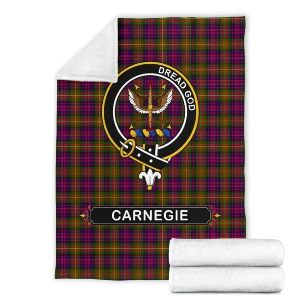 Carnegie Crest Tartan Blanket, 3 Sizes