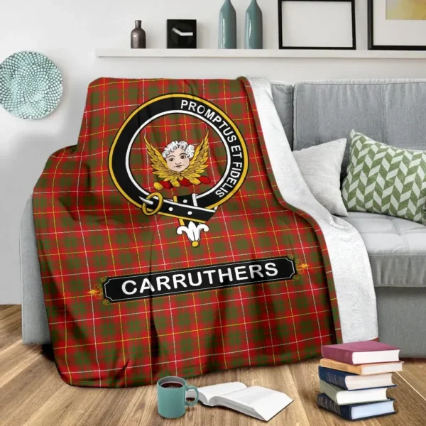 Carruthers Crest Tartan Blanket, 3 Sizes - Image 4