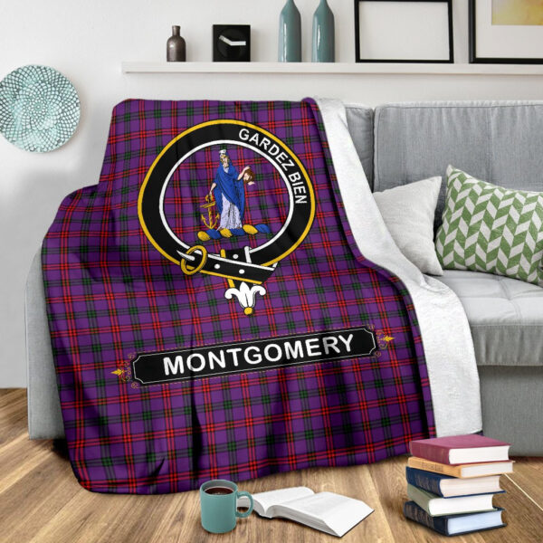 Montgomery Crest Tartan Blanket, 3 Sizes - Image 4