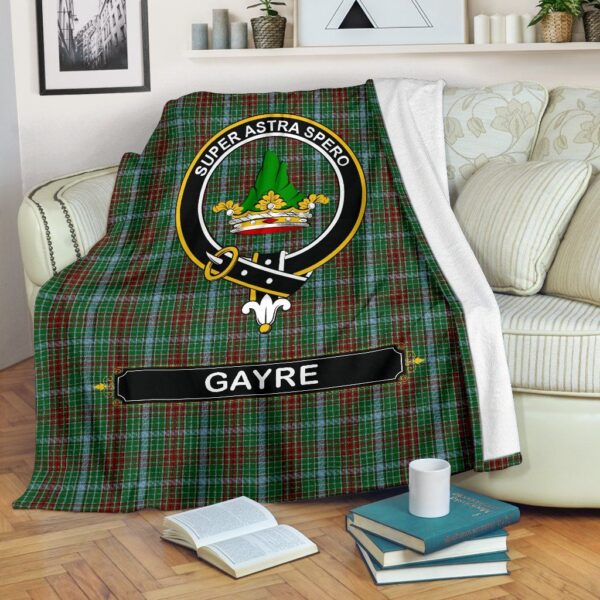 Gayre Crest Tartan Blanket, 3 Sizes - Image 2