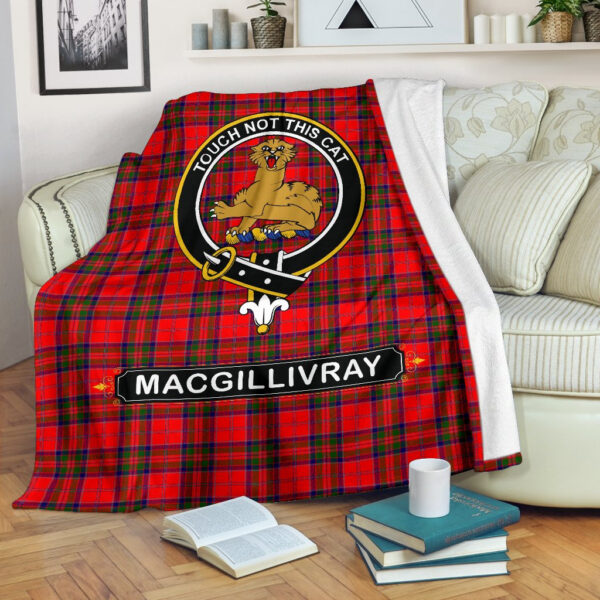 MacGillivray Crest Tartan Blanket, 3 Sizes - Image 2