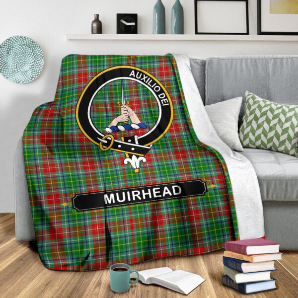 Muirhead Crest Tartan Blanket, 3 Sizes - Image 4