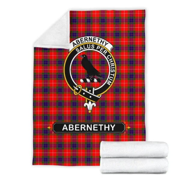 Abernethy Crest Tartan Blanket, 3 Sizes