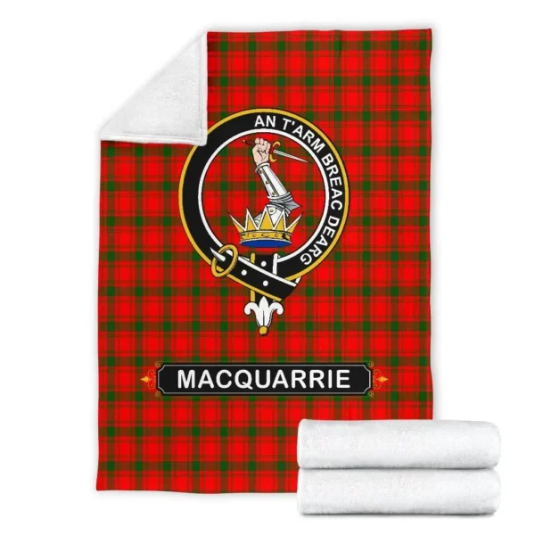 MacQuarrie Crest Tartan Blanket, 3 Sizes