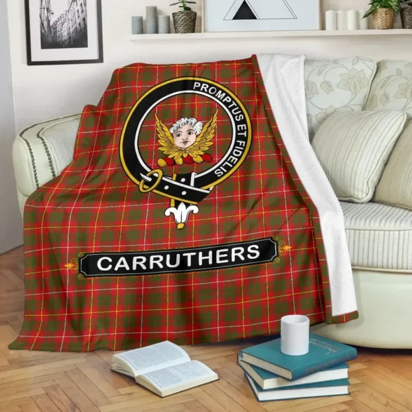 Carruthers Crest Tartan Blanket, 3 Sizes - Image 2