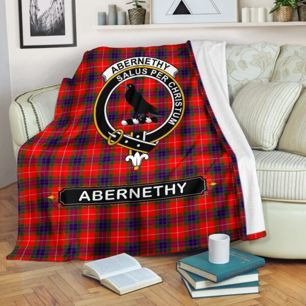 Abernethy Crest Tartan Blanket, 3 Sizes - Image 2